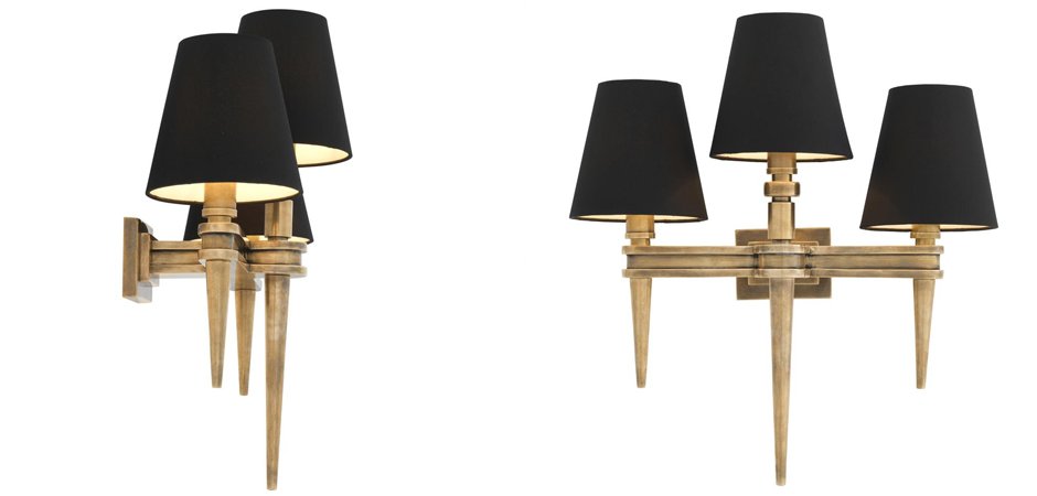 Бра Wall Lamp Waterloo Triple Brass Бра Wall Lamp Waterloo Triple Brass - Loft-Concept в Кирове