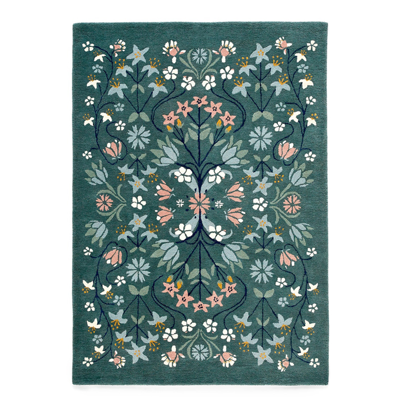 Ковер Floral Pattern 100% шерсть Мульти Ковер Floral Pattern 100% шерсть Мульти в Кирове | Loft Concept