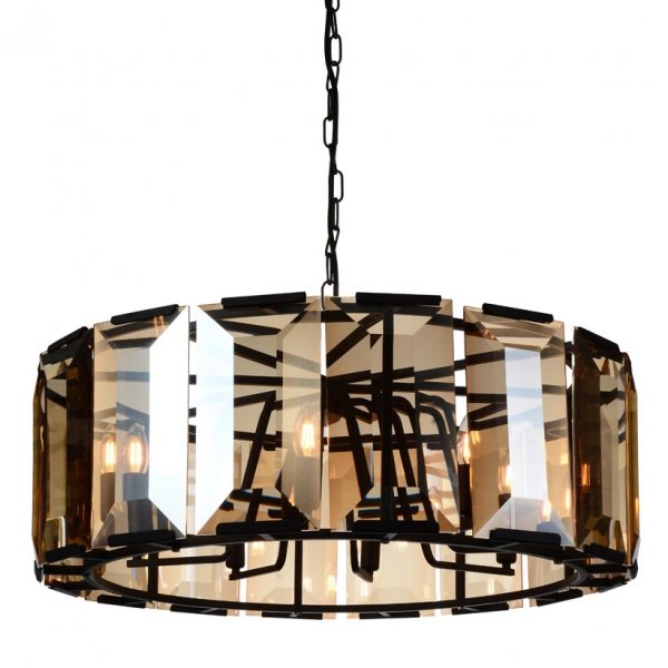Люстра Harlow Crystal Round 8 Amber Черный Янтарь (Amber) Люстра Harlow Crystal Round 8 Amber Черный Янтарь (Amber) в Кирове | Loft Concept