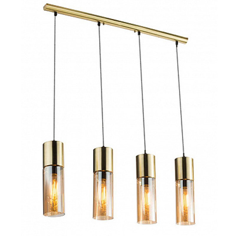 Люстра Cylinder Plafond gold 4 Золотой Янтарный Люстра Cylinder Plafond gold 4 Золотой Янтарный в Кирове | Loft Concept