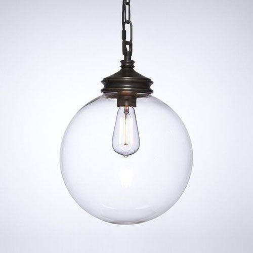 Подвесной светильник Loft Glass Sphere Искусственная бурая ржавчина Черный Подвесной светильник Loft Glass Sphere Искусственная бурая ржавчина Черный в Кирове | Loft Concept