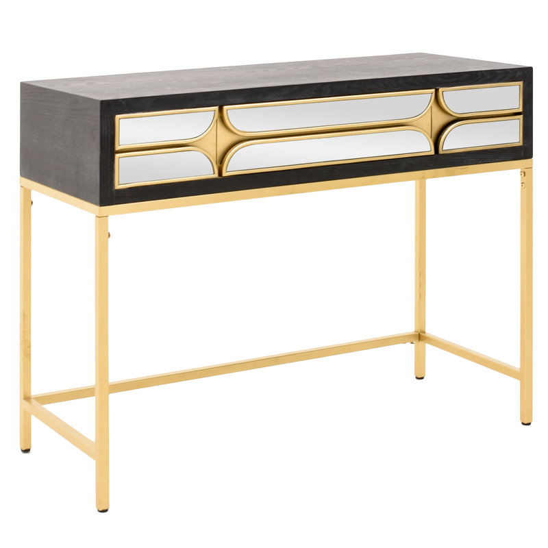 Консоль Eloisa Console Золотой Черный в Кирове | Loft Concept 