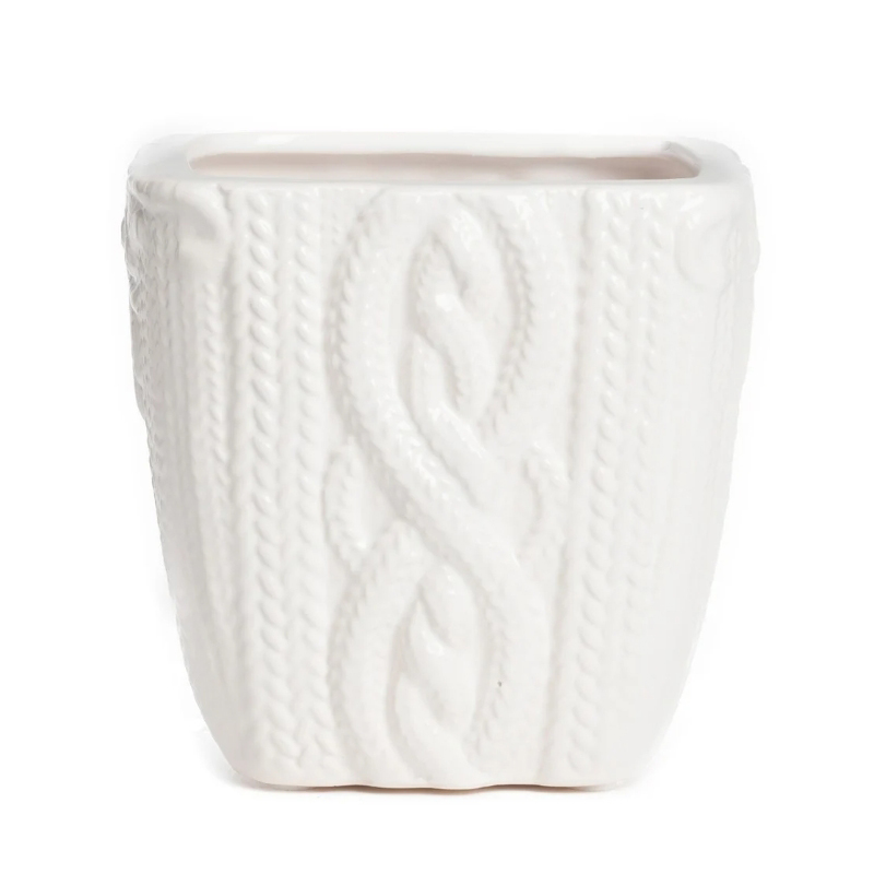 Ваза Knitted Pattern Белый Ваза Knitted Pattern Белый в Кирове | Loft Concept