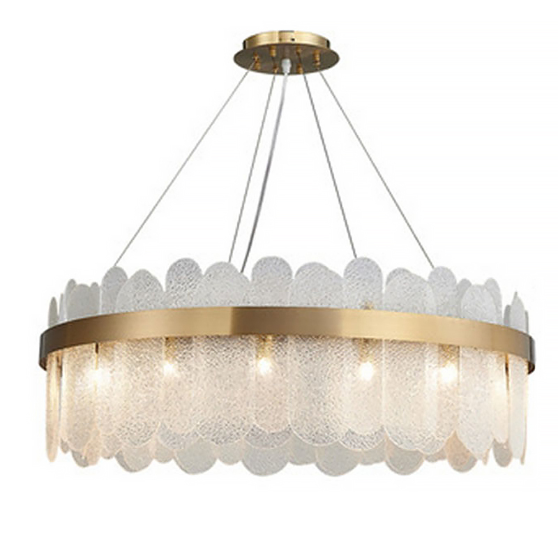 Люстра Blount Chandelier Raised Латунь Прозрачный Люстра Blount Chandelier Raised Латунь Прозрачный в Кирове | Loft Concept