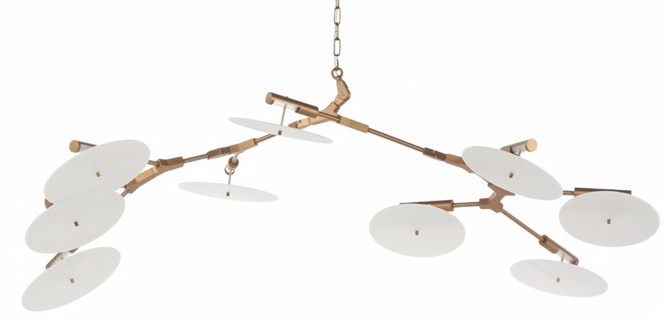 Люстра White Disc 9 ламп Люстра White Disc 9 ламп - Loft-Concept в Кирове