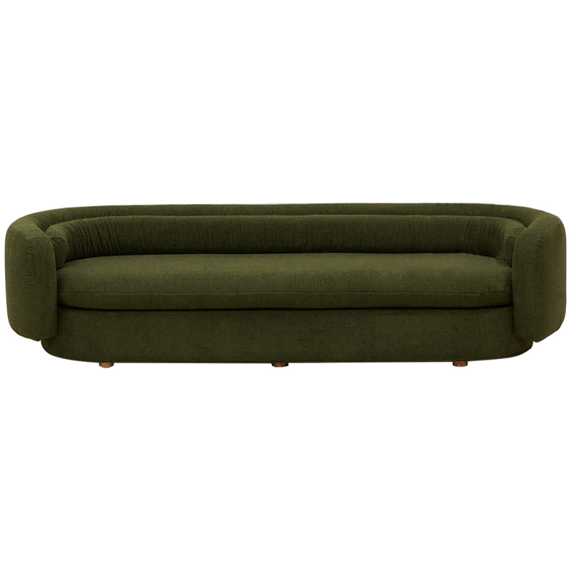 Диван Everard Green Sofa Зеленый Коричневый Диван Everard Green Sofa Зеленый Коричневый в Кирове | Loft Concept