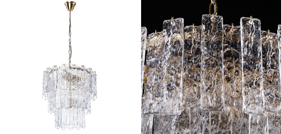 Люстра Iceberg Glass с Рельефным стеклом Люстра Iceberg Glass с Рельефным стеклом - Loft-Concept в Кирове