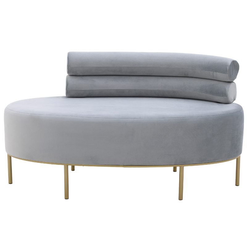 Кушетка Fening Lounge Gray Светло-серый Золотой Кушетка Fening Lounge Gray Светло-серый Золотой в Кирове | Loft Concept