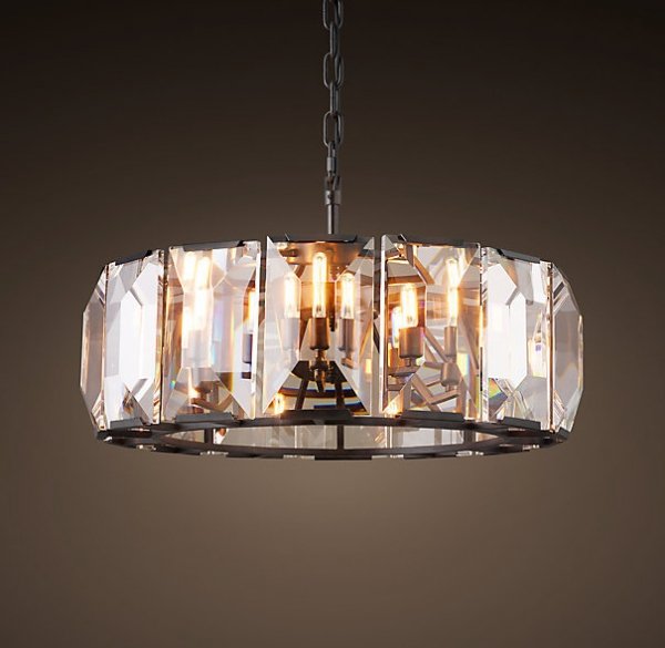 Люстра RH Harlow Crystal Round Chandelier 6 Черный Люстра RH Harlow Crystal Round Chandelier 6 Черный в Кирове | Loft Concept
