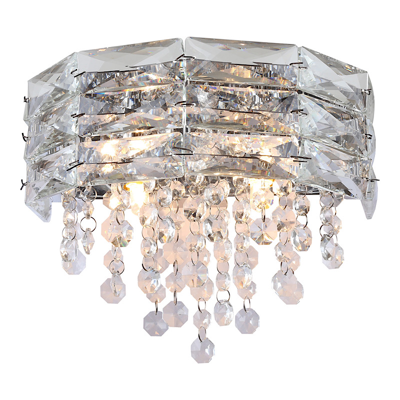 Настенный светильник Roul Crystal Light Хром Прозрачный в Кирове | Loft Concept 