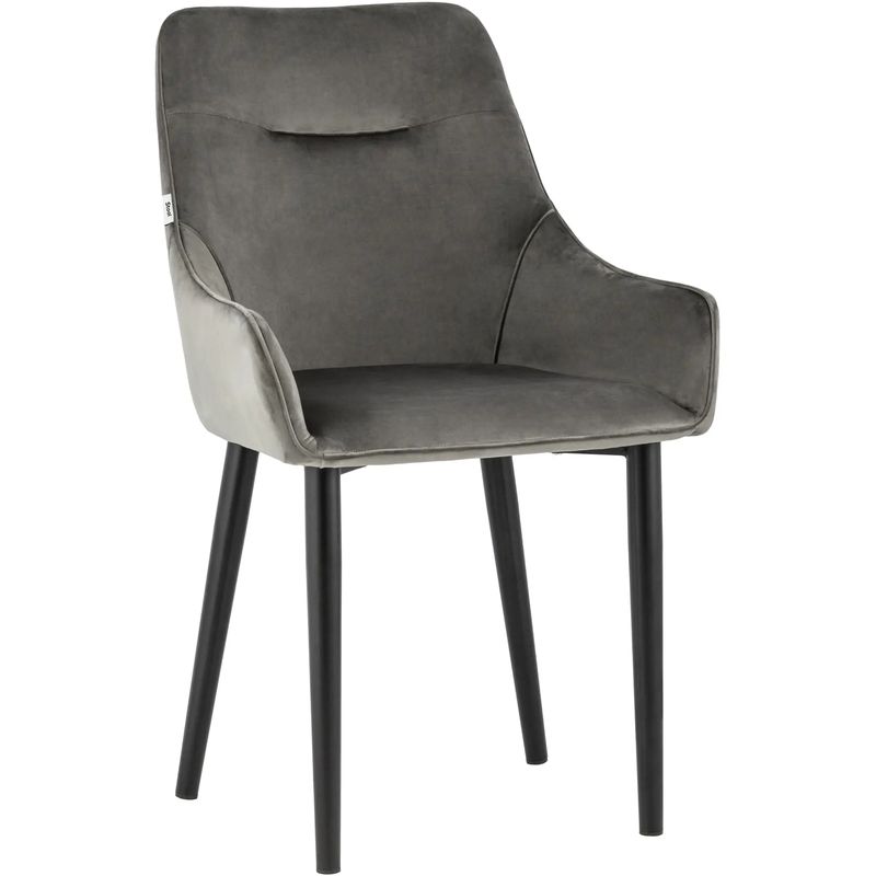 Стул Joan Chair Велюр Графит Графит Черный Стул Joan Chair Велюр Графит Графит Черный в Кирове | Loft Concept