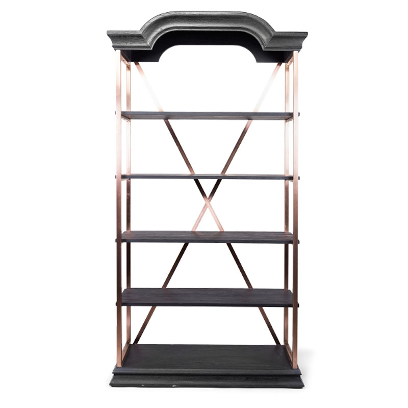 Стеллаж Everild Rack Бронза Черный Стеллаж Everild Rack Бронза Черный в Кирове | Loft Concept