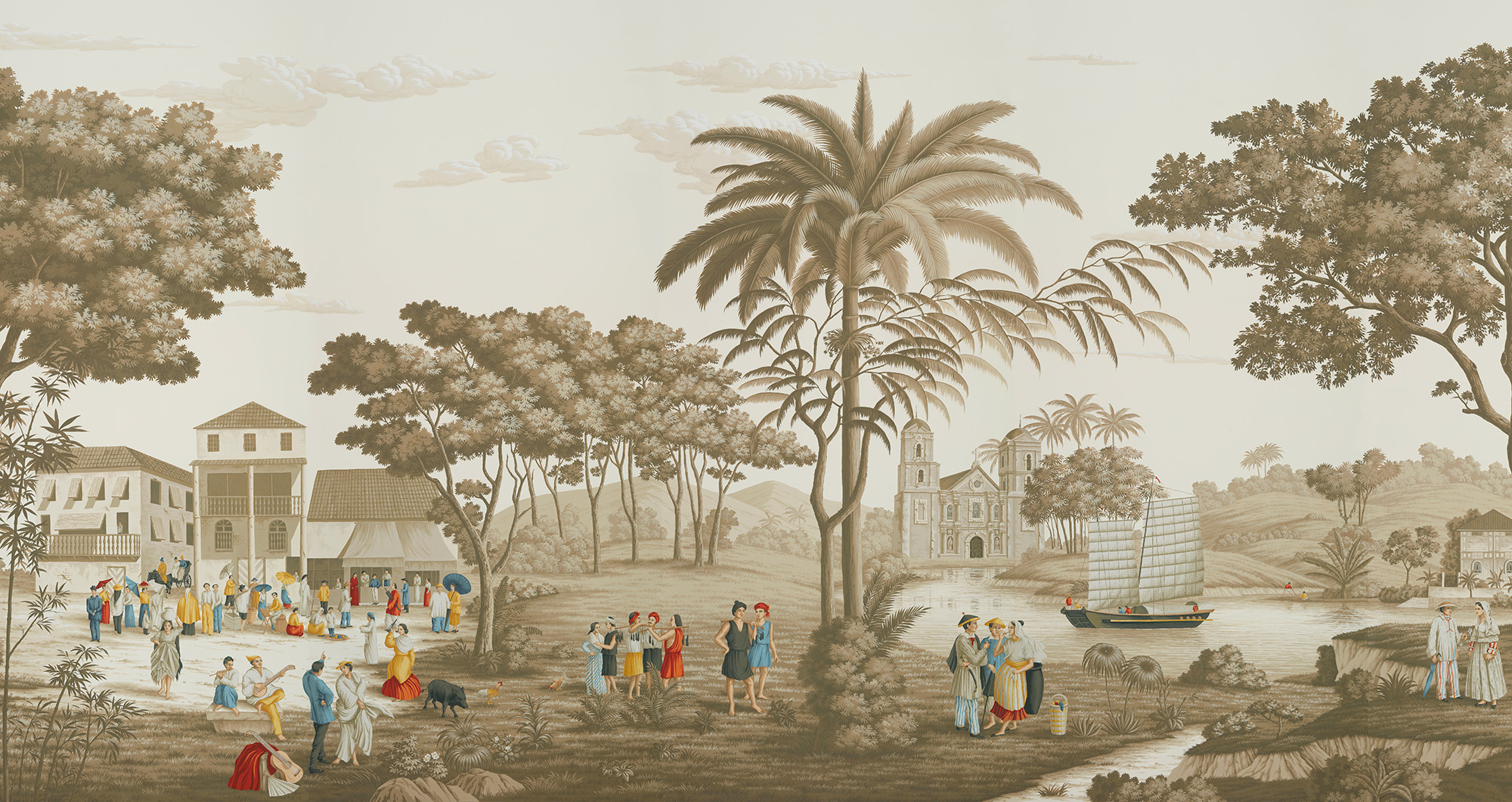 Обои ручная роспись Latina Manila - постер Loft-Concept в Кирове