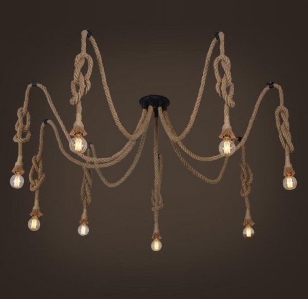 Подвесной светильник Rope Octopus Подвесной светильник Rope Octopus в Кирове | Loft Concept