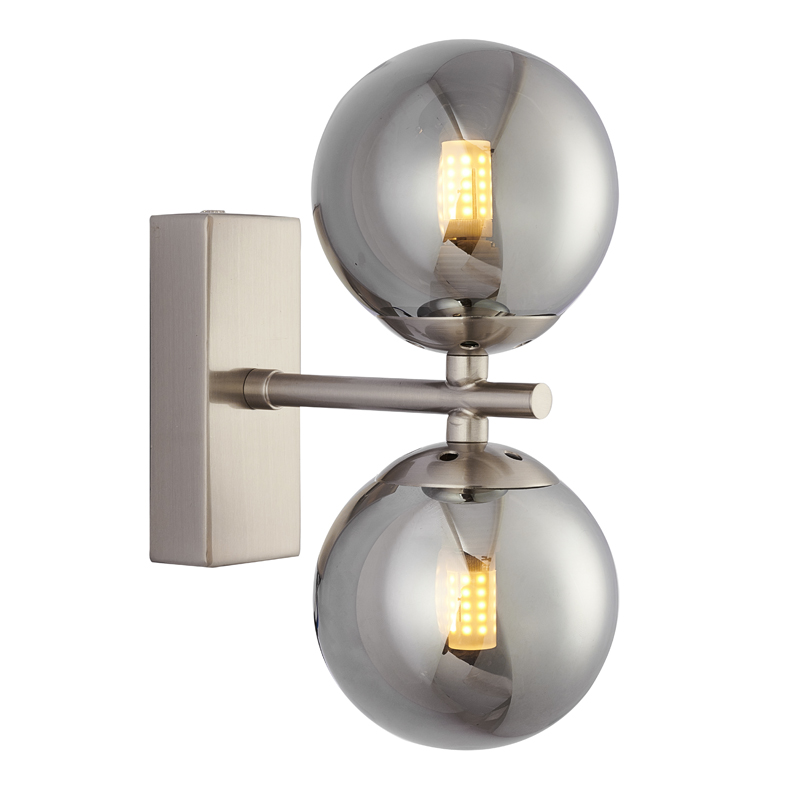 Бра Berries Sconce smok Никель Стекло Смок Бра Berries Sconce smok Никель Стекло Смок в Кирове | Loft Concept
