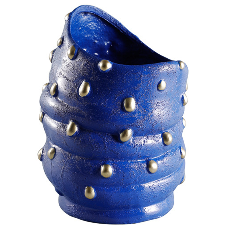 Ваза Molecule Collection Vase Blue Gold Синий Золотой в Кирове | Loft Concept 