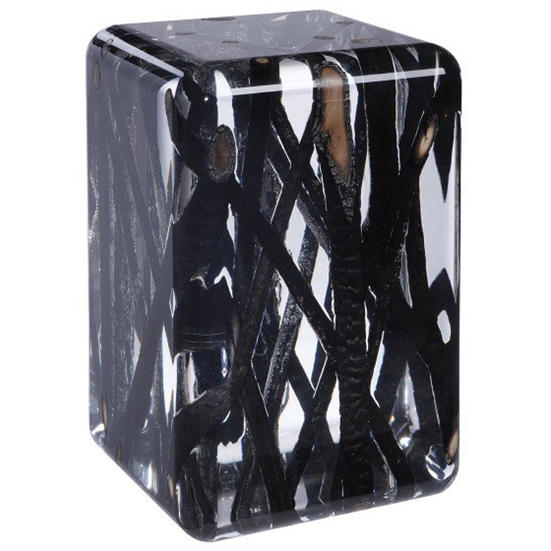 Дизайнерский Стол KISIMI ICE burned Occasional table Прозрачный Черный Дизайнерский Стол KISIMI ICE burned Occasional table Прозрачный Черный в Кирове | Loft Concept
