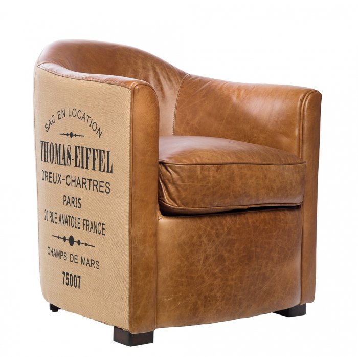 Кресло Tomas-Eiffiel Leather Коричневый Кресло Tomas-Eiffiel Leather Коричневый в Кирове | Loft Concept