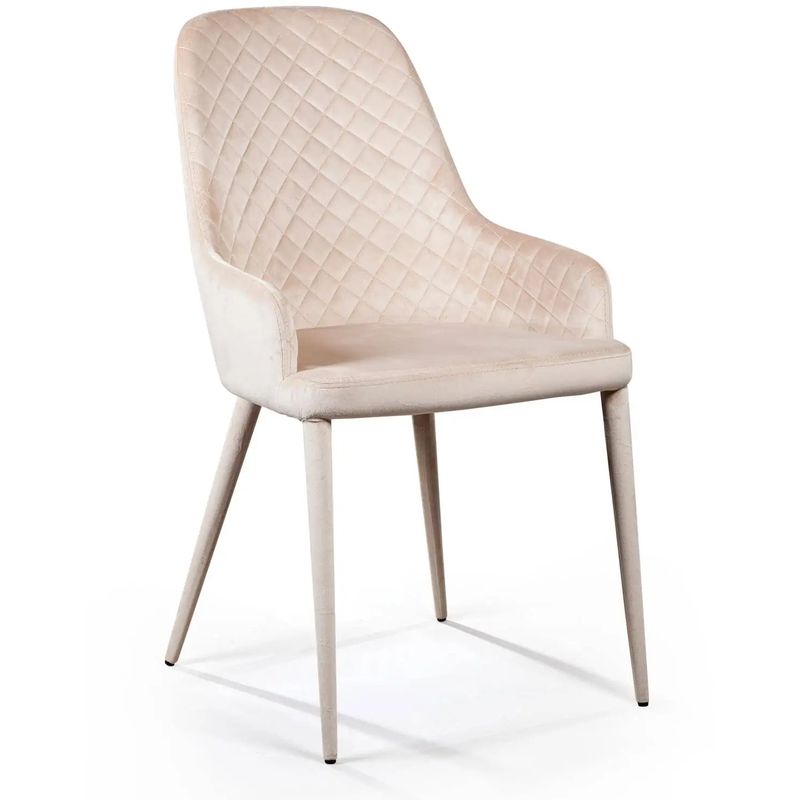 Стул Douglas Rhombus Chair Бежевый Велюр Бежевый Стул Douglas Rhombus Chair Бежевый Велюр Бежевый в Кирове | Loft Concept