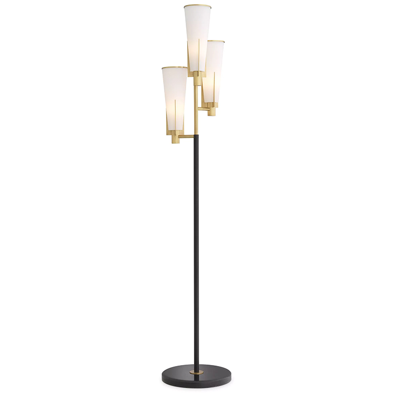 Торшер Eichholtz Floor Lamp Dino Белый Латунь Черный Мрамор Nero Торшер Eichholtz Floor Lamp Dino Белый Латунь Черный Мрамор Nero в Кирове | Loft Concept