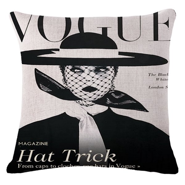 Декоративная подушка VOGUE II Черно-белый Декоративная подушка VOGUE II Черно-белый в Кирове | Loft Concept