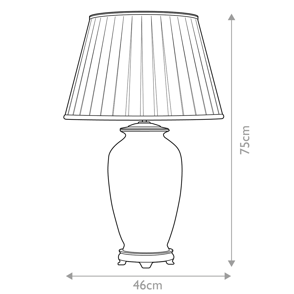 Настольная лампа восточная с основанием из керамики серебряная с цветочным и лиственным декором и белым плиссированным абажуром Elstead Lighting в Кирове
