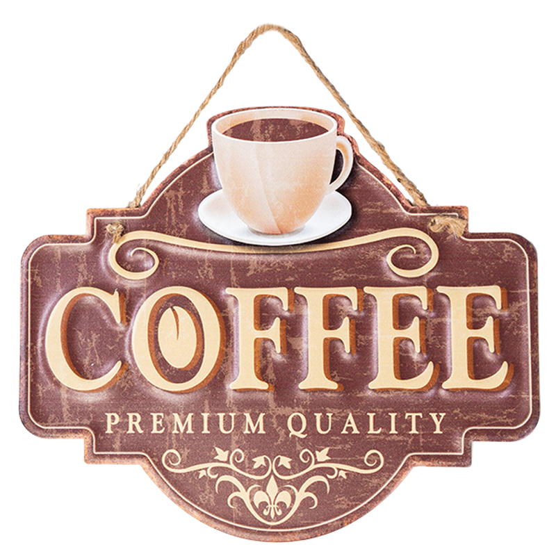 Аксессуар на стену Coffee Premium Quality II Коричневый винтаж Аксессуар на стену Coffee Premium Quality II Коричневый винтаж в Кирове | Loft Concept