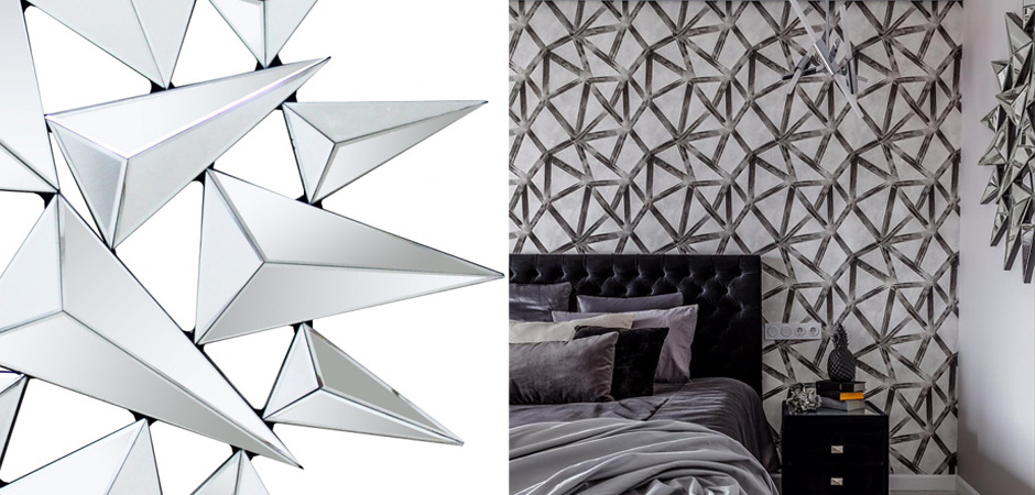 Арт-объект на стену Mirror Spikes - фото №1