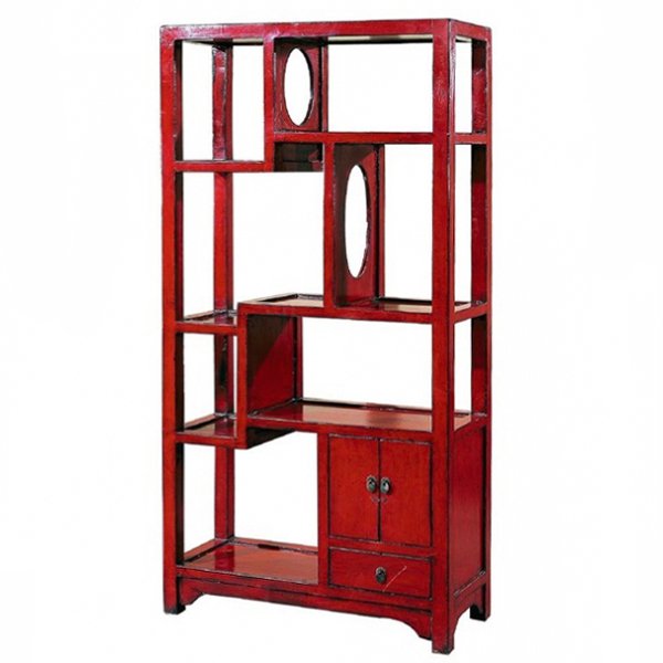 Красный китайский стеллаж countless treasures Красный (Red) Красный китайский стеллаж countless treasures Красный (Red) в Кирове | Loft Concept