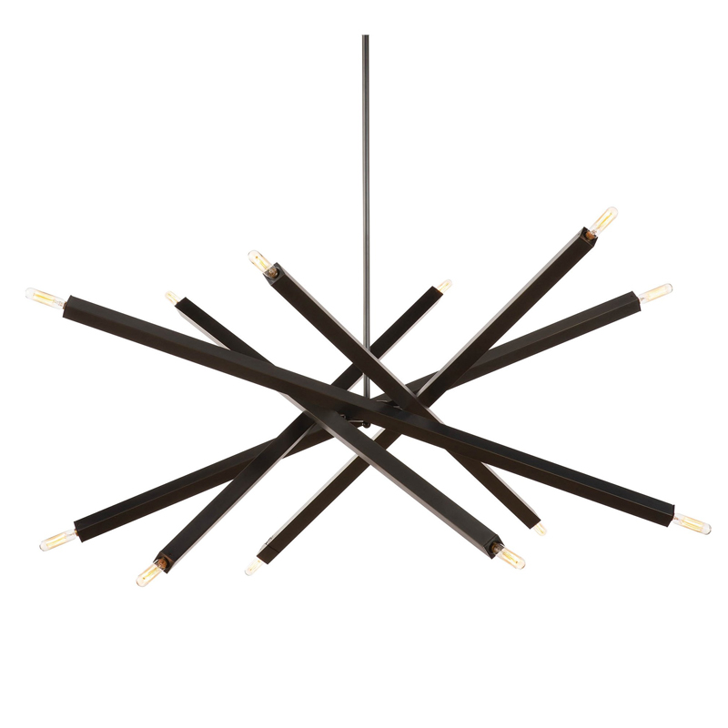 Люстра Blathmac Black Chandelier Черный в Кирове | Loft Concept 