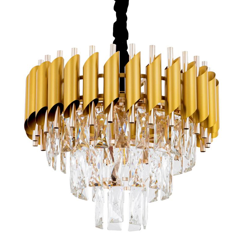 Многоярусная люстра Empire Crystal Gold&Silver Серебряный Золотой Многоярусная люстра Empire Crystal Gold&Silver Серебряный Золотой в Кирове | Loft Concept