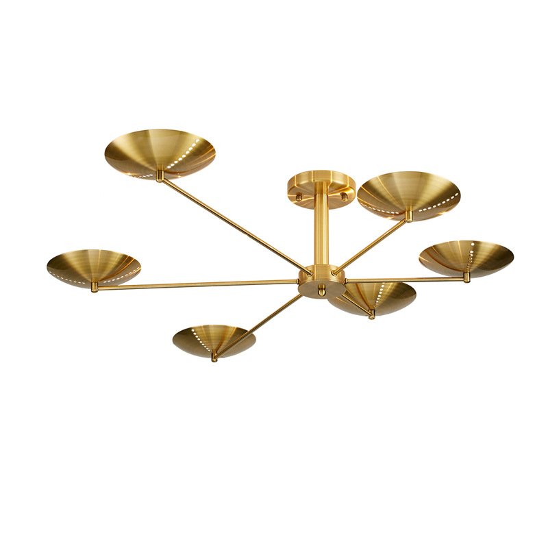 Потолочный светильник Brass Disk Латунь Потолочный светильник Brass Disk Латунь в Кирове | Loft Concept