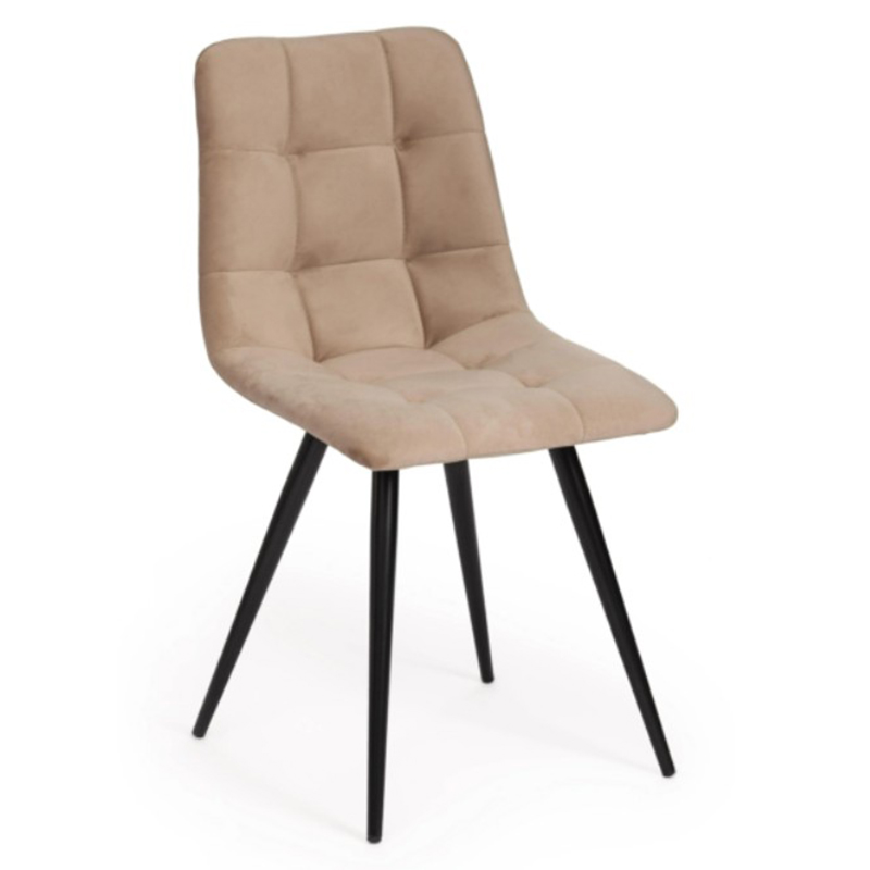 Стул Nancy Beige Chair Бежевый Черный Стул Nancy Beige Chair Бежевый Черный в Кирове | Loft Concept