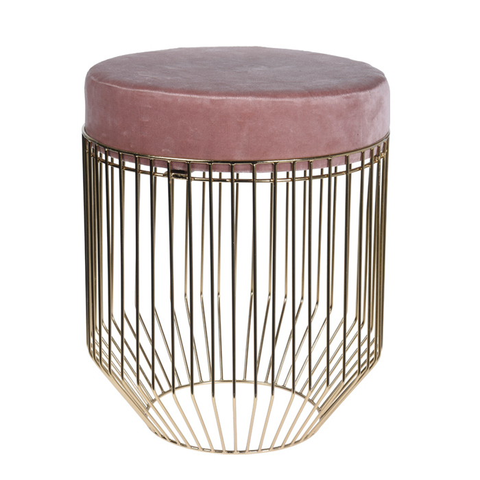 Пуф Rods Silhouette Puff Dusty Pink Дымчатая Роза Золотой Пуф Rods Silhouette Puff Dusty Pink Дымчатая Роза Золотой в Кирове | Loft Concept