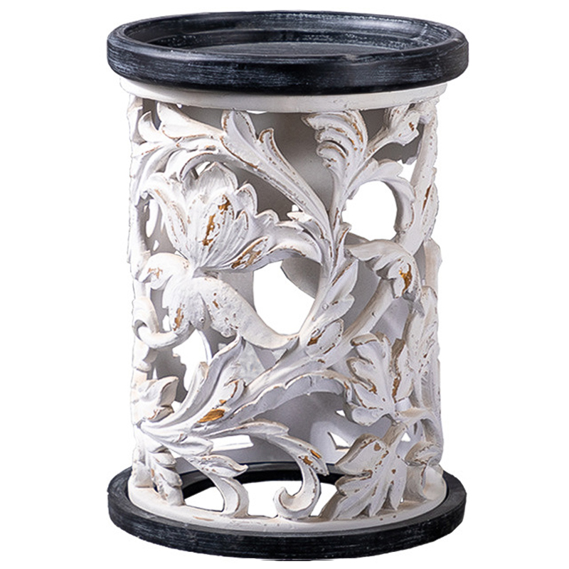 Приставной стол Fleurette Provence Black White Side Table 42 Белый Черный Золотой Приставной стол Fleurette Provence Black White Side Table 42 Белый Черный Золотой в Кирове | Loft Concept