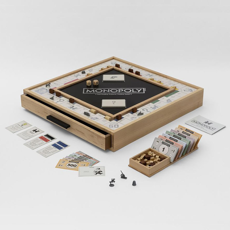Настольная Игра "Монополия" Luxury Edition Бежевый Темно-синий в Кирове | Loft Concept 