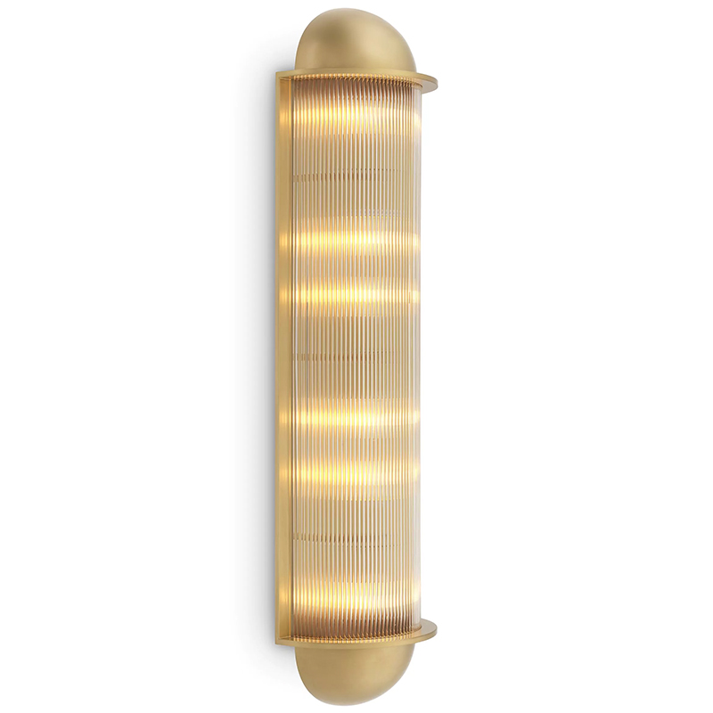 Настенный светильник Eichholtz Wall Lamp Paolino Латунь Прозрачное Стекло Настенный светильник Eichholtz Wall Lamp Paolino Латунь Прозрачное Стекло в Кирове | Loft Concept
