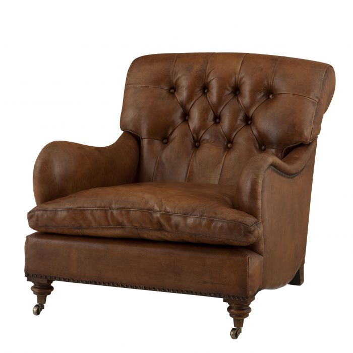 Кресло Eichholtz Chair Caledonian Коричневый Латунь Античная полированная Кресло Eichholtz Chair Caledonian Коричневый Латунь Античная полированная в Кирове | Loft Concept
