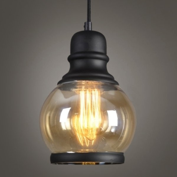 Подвесной светильник Loft Smoke Glass Pendant #2 Черный в Кирове | Loft Concept 