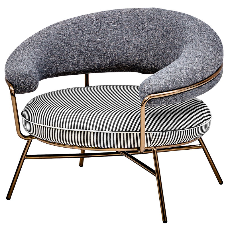 Кресло Howard Chair Черно-белый Золотой Кресло Howard Chair Черно-белый Золотой в Кирове | Loft Concept