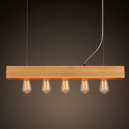 Люстра Loft Wooden Lighting Line Pendant Белый дуб Люстра Loft Wooden Lighting Line Pendant Белый дуб в Кирове | Loft Concept
