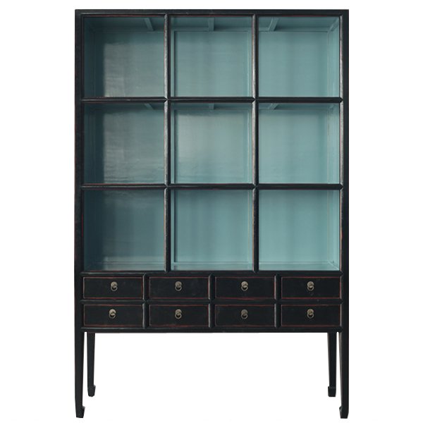 Стеллаж Сhinoise black and blue Черный Голубой Стеллаж Сhinoise black and blue Черный Голубой в Кирове | Loft Concept