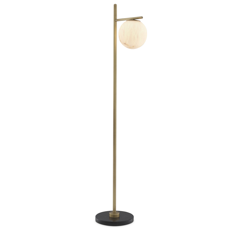 Торшер Eichholtz Floor Lamp Faloria Белый Латунь Античная полированная Черный Мрамор Nero Торшер Eichholtz Floor Lamp Faloria Белый Латунь Античная полированная Черный Мрамор Nero в Кирове | Loft Concept