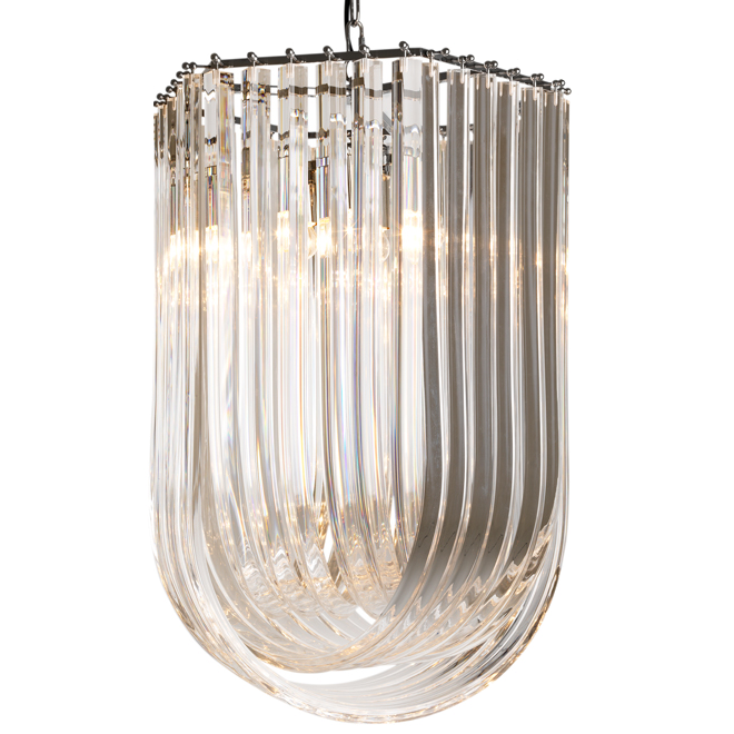 Люстра Chandelier Caserta Прозрачный (Transparent) Никель Люстра Chandelier Caserta Прозрачный (Transparent) Никель в Кирове | Loft Concept