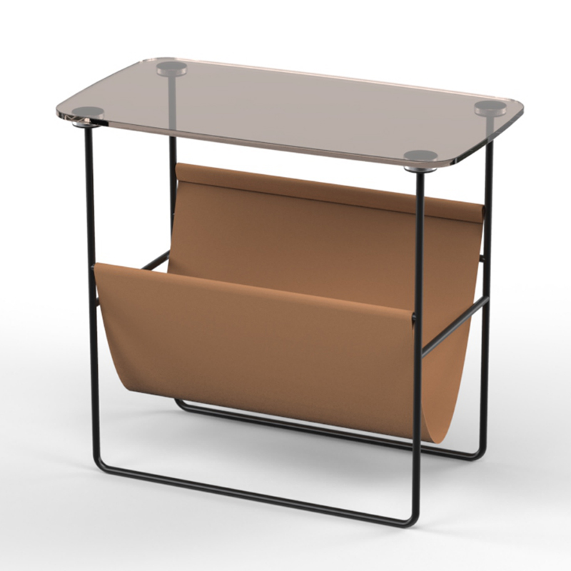 Стол Convenience Table Черный Прозрачный черный Терракотовый Стол Convenience Table Черный Прозрачный черный Терракотовый в Кирове | Loft Concept
