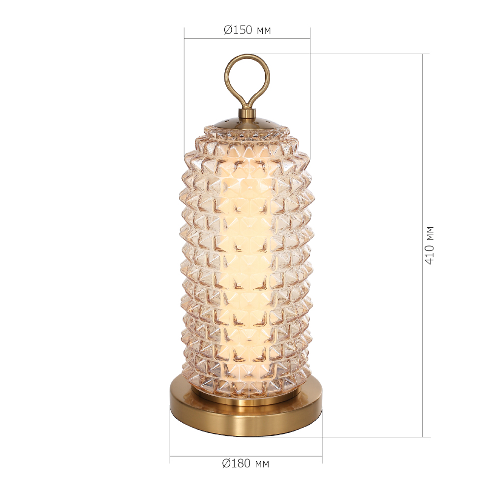 Настольная лампа с факутрным стеклянным плафоном Sonora в Кирове