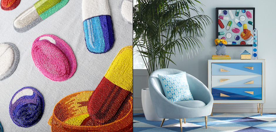 Панно Jonathan Adler HAPPY PILLS BEADED WALL ART Панно Jonathan Adler HAPPY PILLS BEADED WALL ART - Loft-Concept в Кирове