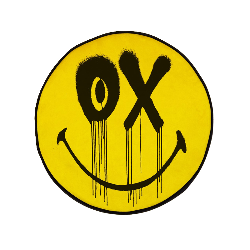 Подушка OX Cushion Smiley by Andre Saraiva Желтый Черный Подушка OX Cushion Smiley by Andre Saraiva Желтый Черный в Кирове | Loft Concept