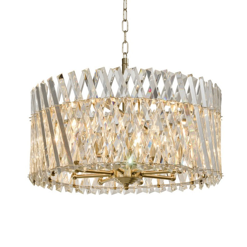 Люстра Durable Crystal Gold с Хрусталем Золотой Люстра Durable Crystal Gold с Хрусталем Золотой в Кирове | Loft Concept