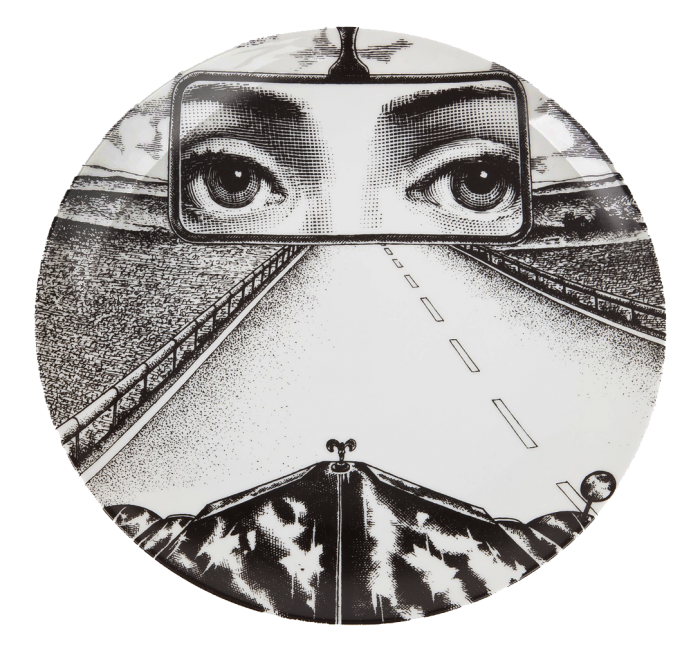 Декоративная тарелка Fornasetti 321 Черный Декоративная тарелка Fornasetti 321 Черный в Кирове | Loft Concept